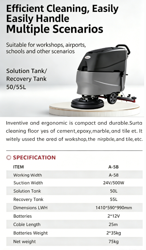 Product Spotlight: A-5B Walk-behind Floor Scrubber & Latest Shipment to Pakistan