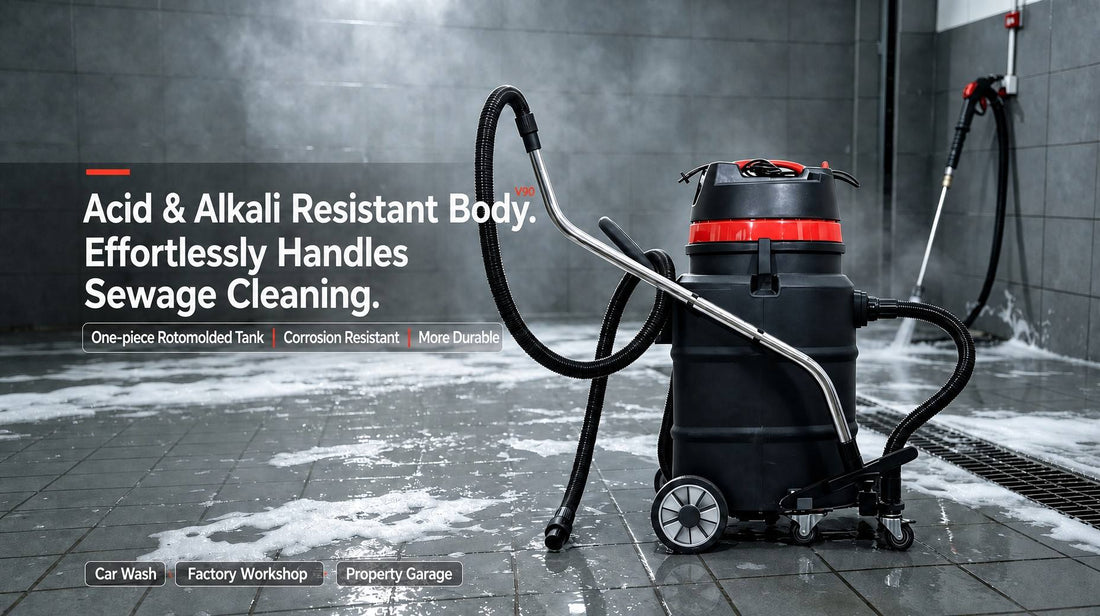 Master Industrial Messes with the V90 Heavy-Duty Wet and Dry Vacuum Cleaner