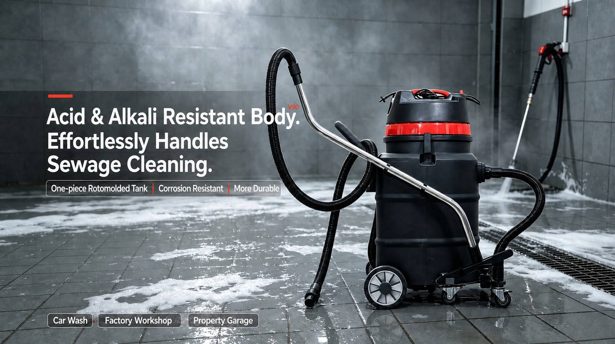 Master Industrial Messes with the V90 Heavy-Duty Wet and Dry Vacuum Cleaner