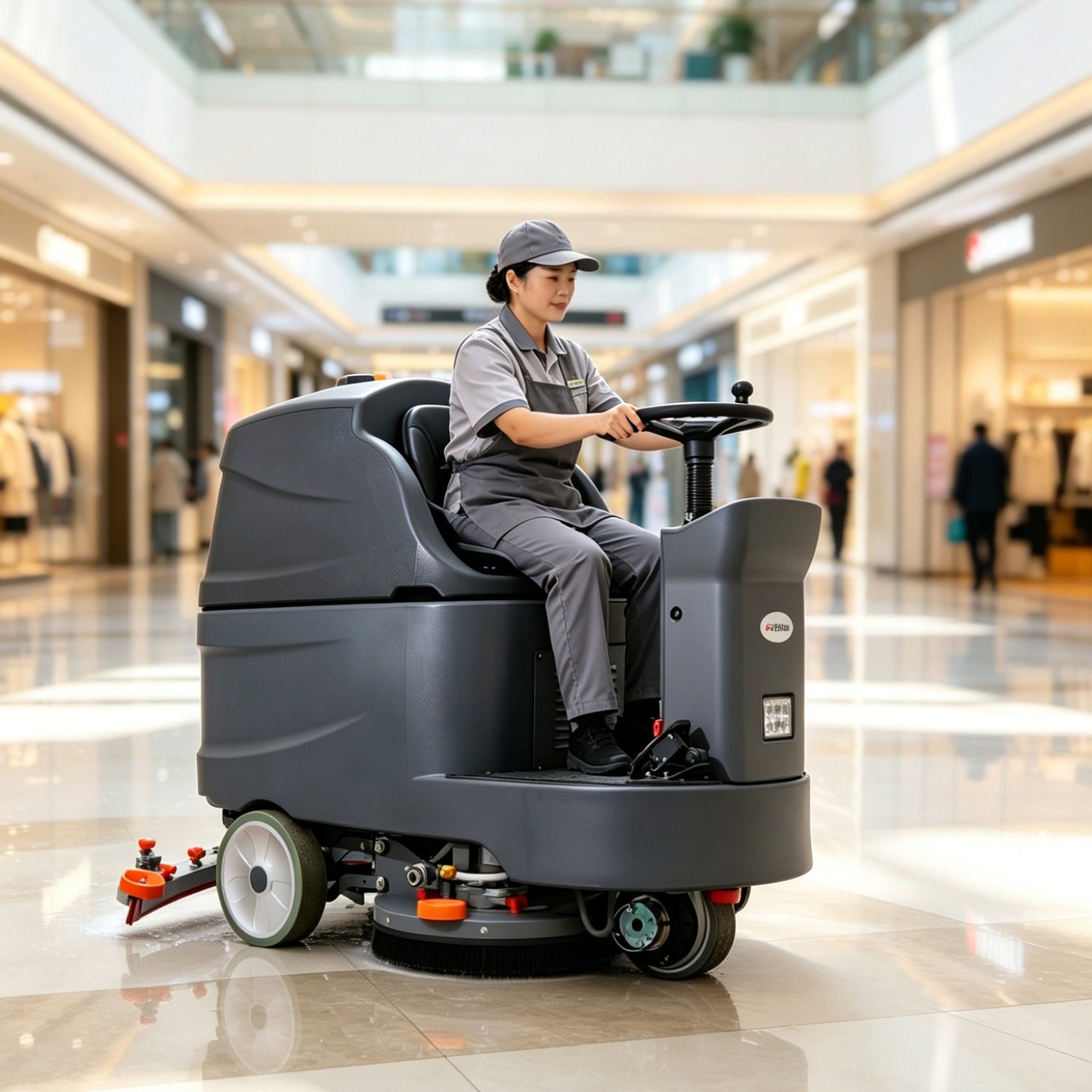 Alton A-11R Industrial Ride-on Floor Scrubber | Commercial Floor Sweeper